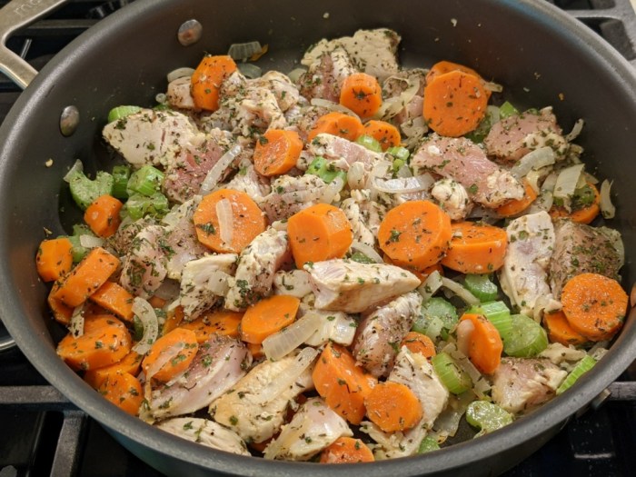 Chicken and brown rice soup