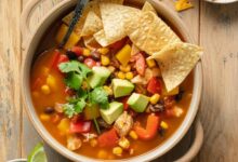 Easy chicken fajita soup