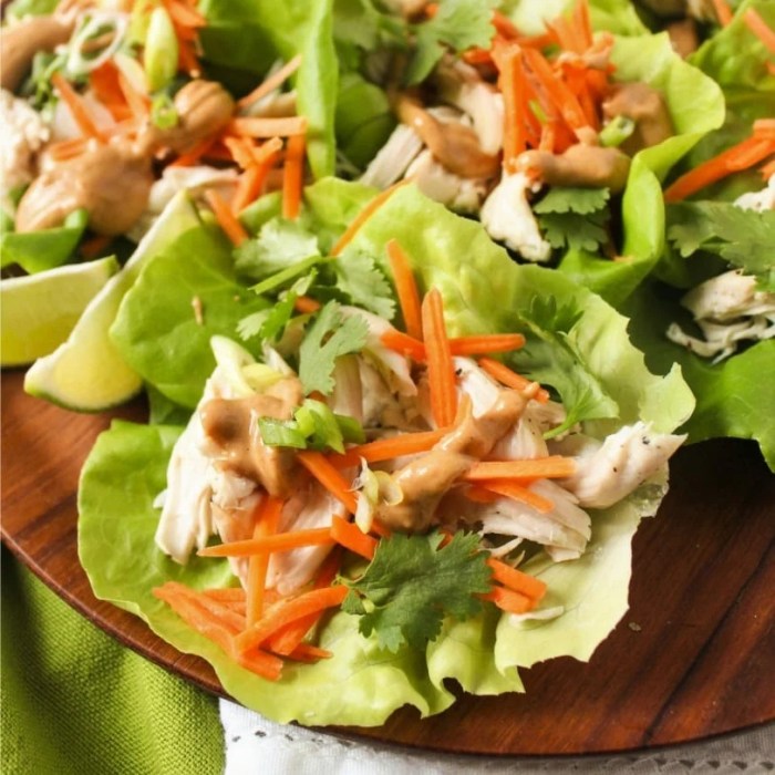 Ground turkey lettuce wraps