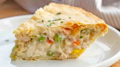 Homemade chicken pot pie