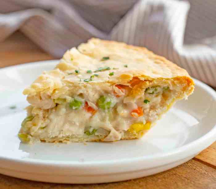 Homemade chicken pot pie