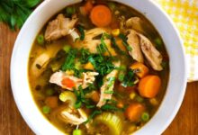 Low carb chicken vegetable soup