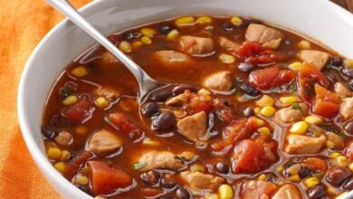 Chicken corn black bean soup