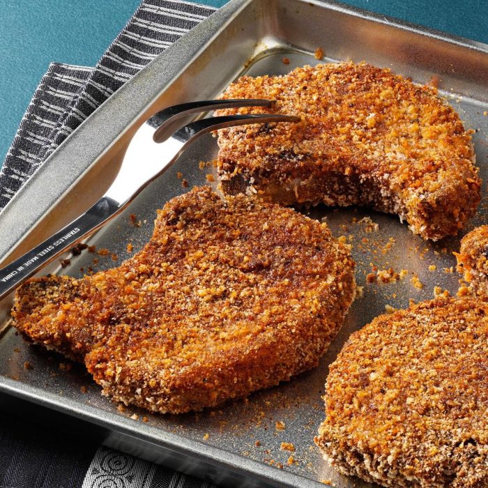 Marinated spicy pork chops