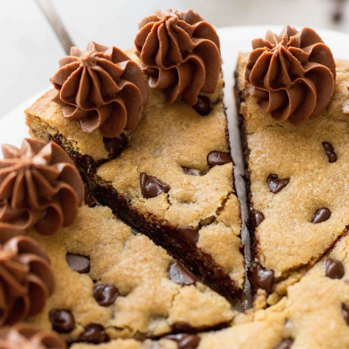 Chocolate chip cookie layer cake