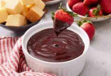 Eagle brand chocolate fondue