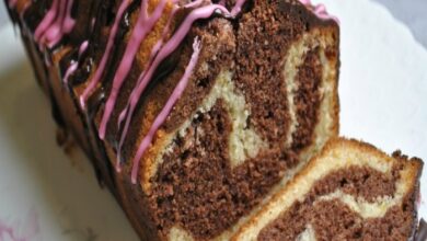 Chocolate orange marble cake