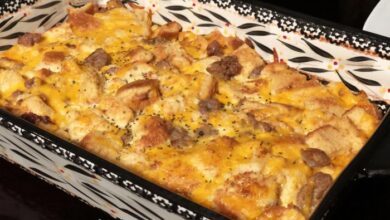 Christmas breakfast sausage casserole