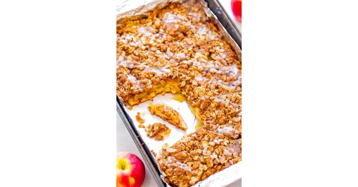 Cinnamon roll apple crisp