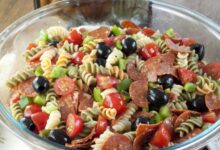 Classic italian pasta salad