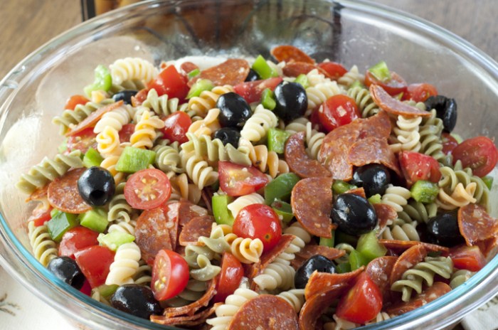 Classic italian pasta salad