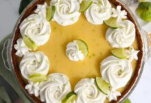 Classic key lime pie