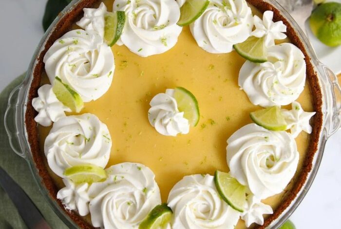 Classic key lime pie