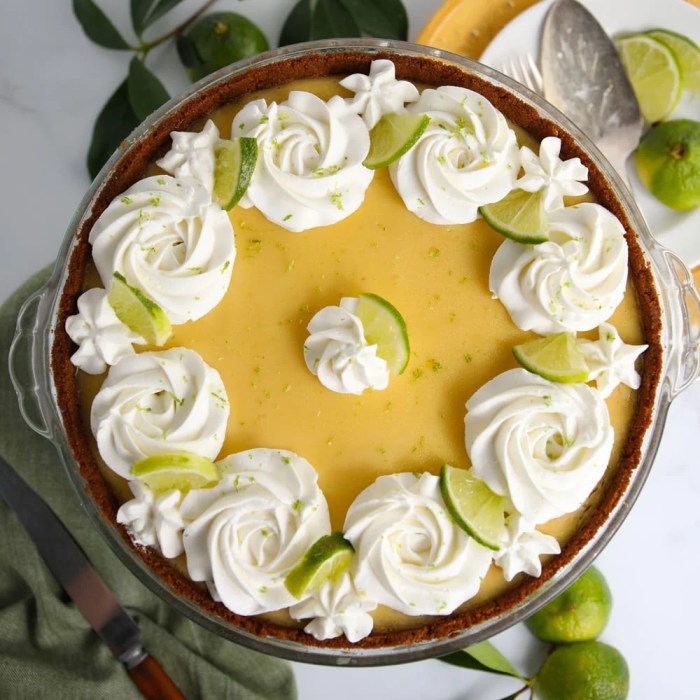 Classic key lime pie