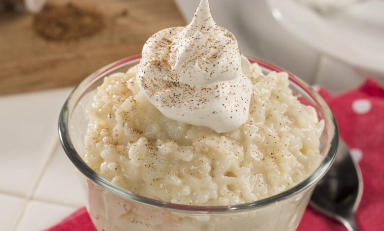 Chef johns classic rice pudding