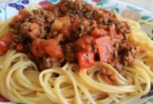 Spaghetti sauce with ground beef