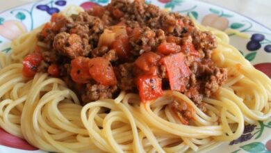 Spaghetti sauce with ground beef