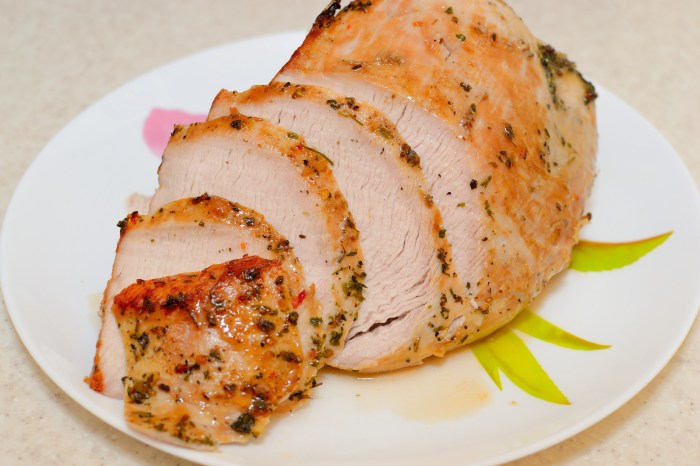 Oven roasted turkey breast