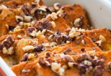 Easy pumpkin bread pudding