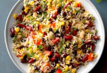 Pork black bean and rice casserole