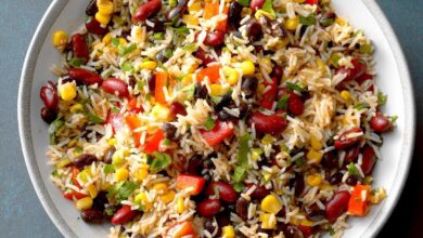 Pork black bean and rice casserole