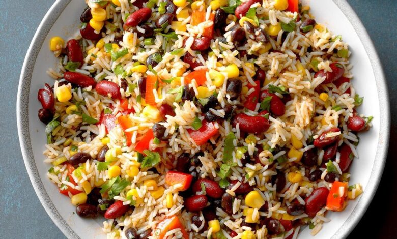 Pork black bean and rice casserole