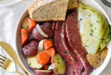 Irish boiled dinner corned beef