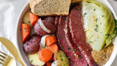 Irish boiled dinner corned beef