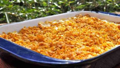 Overnight corn flake bake