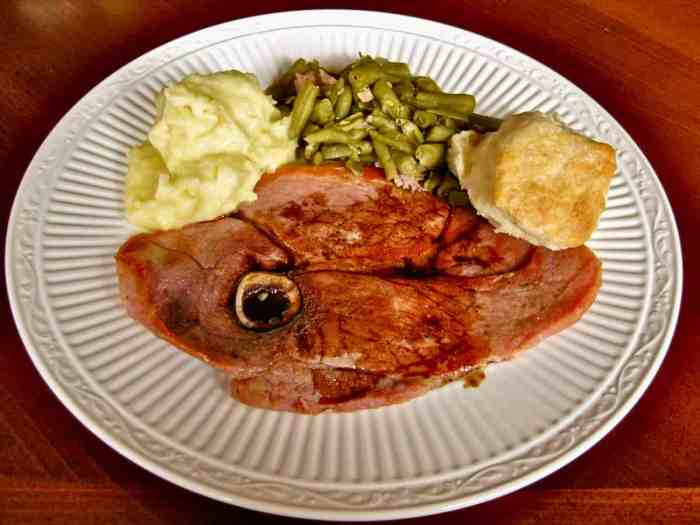 Ham with red eye gravy