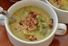 Creamy asparagus potato soup