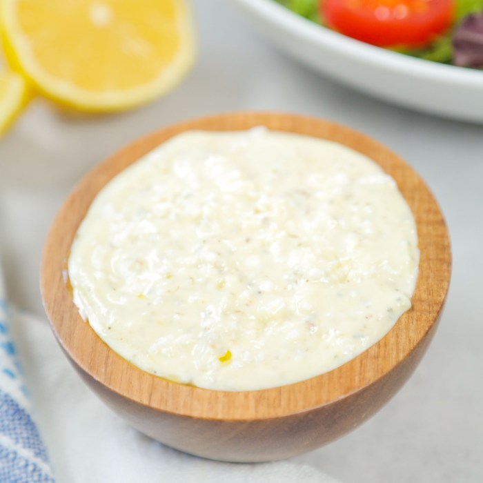 American style creamy greek dressing