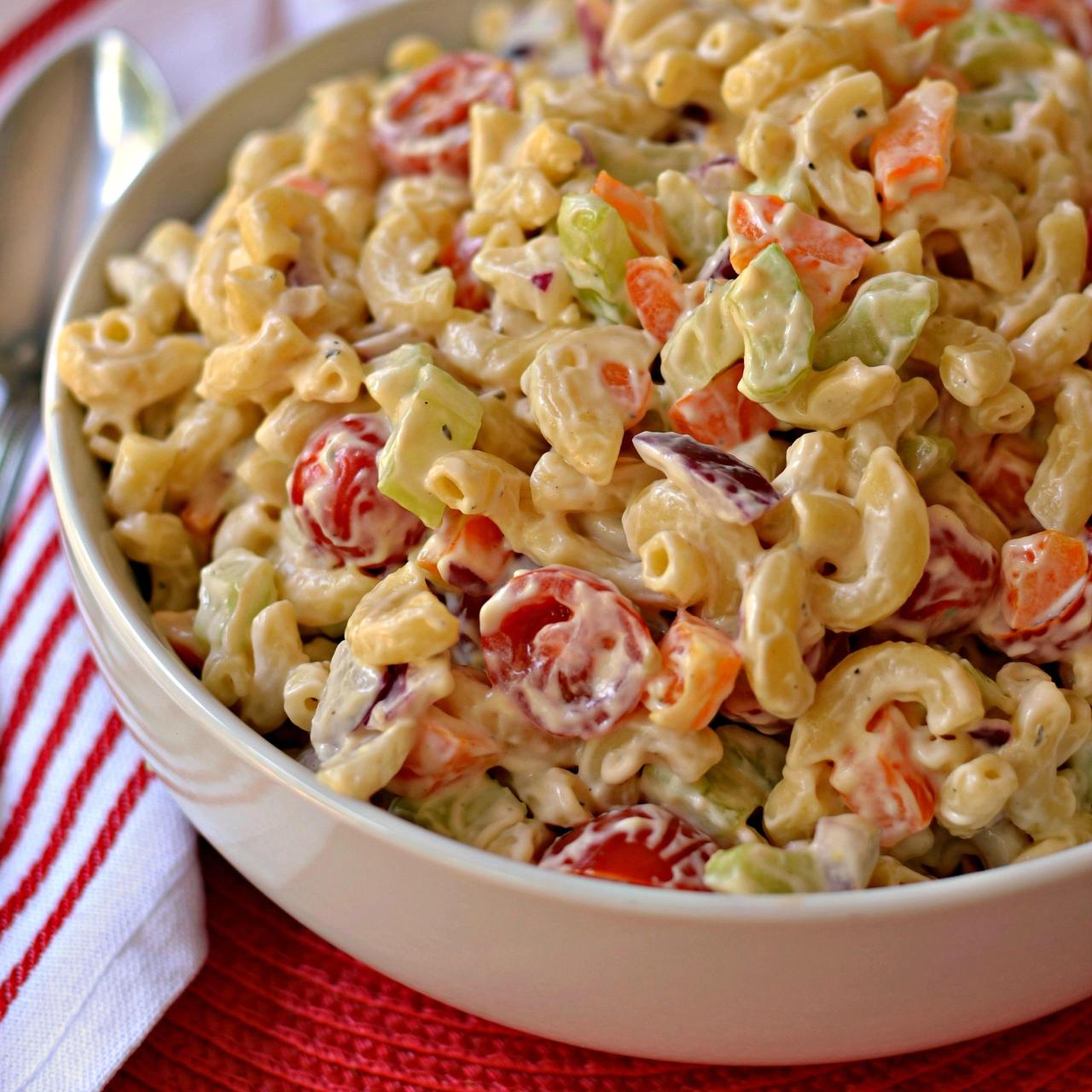 Cheddar and macaroni salad