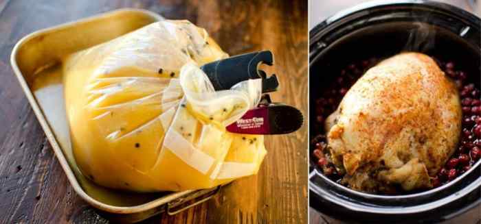 Slow cooker turkey breast with cranberry sauce