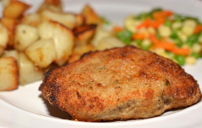 Parmesan baked pork chops