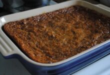 Old fashioned persimmon pudding