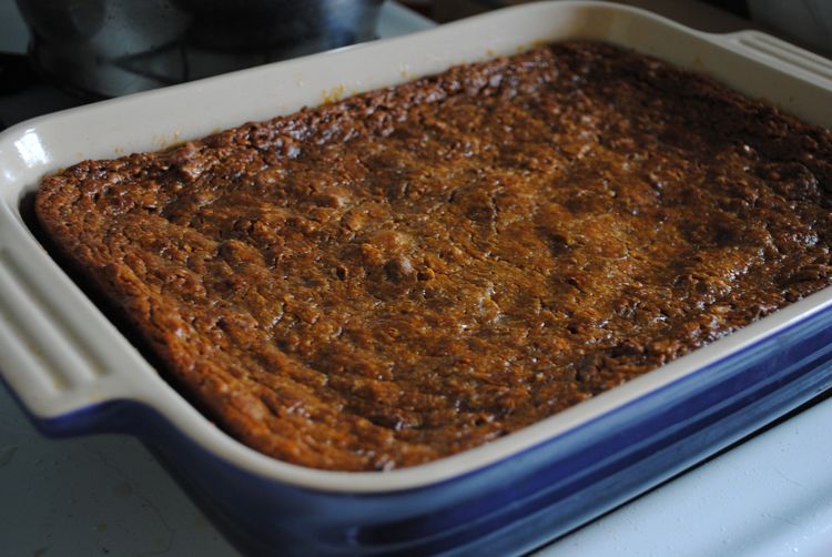 Old fashioned persimmon pudding