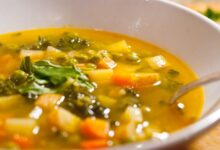 Winter root vegetable soup