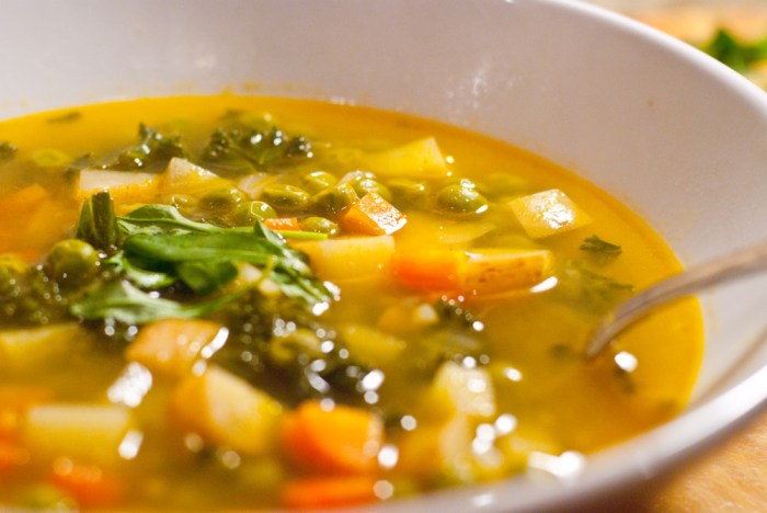 Winter root vegetable soup