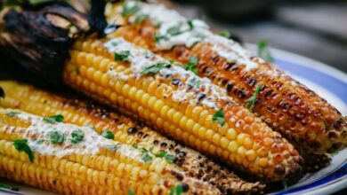 Smoked corn on the cob