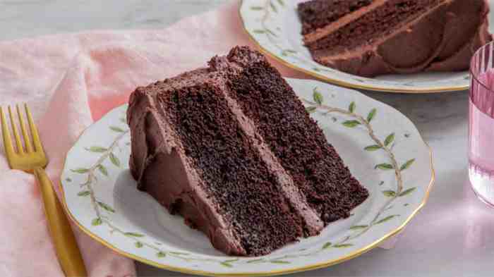 Cherry devils food cake