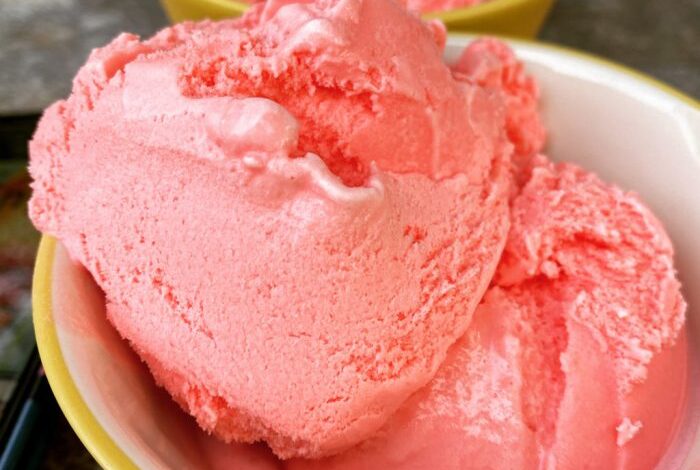 Cinnamon red hot ice cream