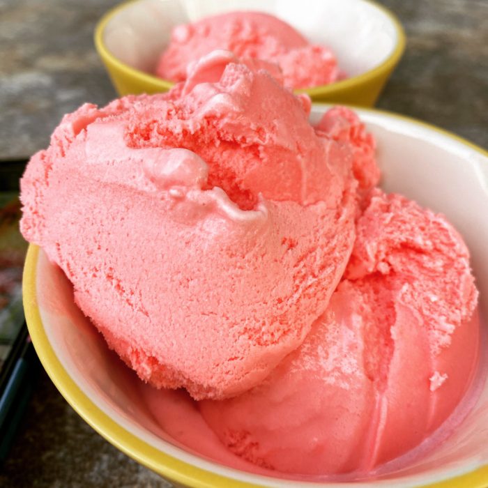 Cinnamon red hot ice cream