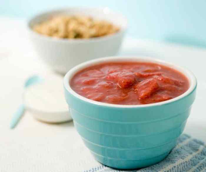 Stewed rhubarb recipe cooked ingredients fridge weeks keep will