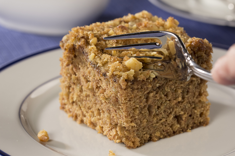 Oatmeal banana coffee cake