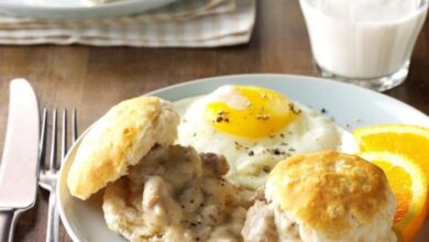 Sausage biscuits and gravy