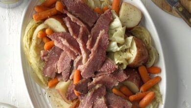 Easy corned beef and cabbage