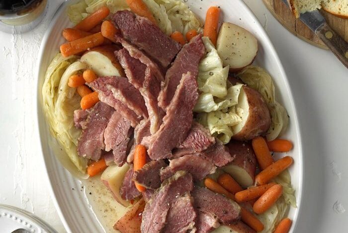 Easy corned beef and cabbage