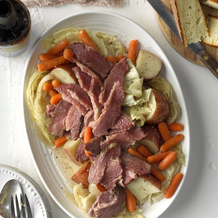 Easy corned beef and cabbage