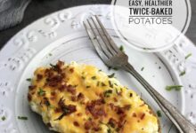 Healthier ultimate twice baked potatoes